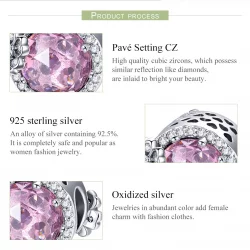 Charms Typu Pandora Różowy Smak - SCC904