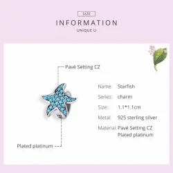 Charms Typu Pandora Rozgwiazda - SCC1313