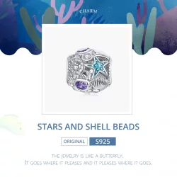Charms Typu Pandora Rozgwiazdy i muszle - SCC1805