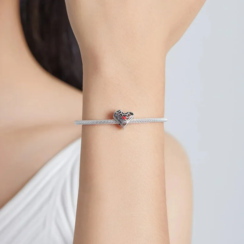 (zdjęcie do) Charms Typu Pandora Serce pajęczej sieci - SCC1958 - Wyświetl 5