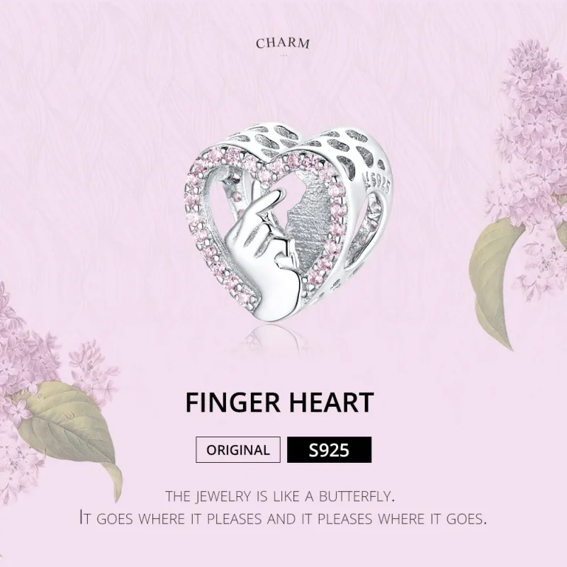 (zdjęcie do) Charms Typu Pandora Serce palec - SCC1690 - Wyświetl 6