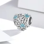 Charms Typu Pandora serce płatka śniegu - BSC530