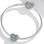Charms Typu Pandora serce płatka śniegu - BSC530
