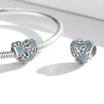 Charms Typu Pandora serce płatka śniegu - BSC530