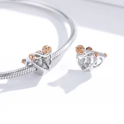 Charms Typu Pandora Serce Z Różami - BSC280