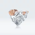 Charms Typu Pandora Serce Z Różami - BSC280