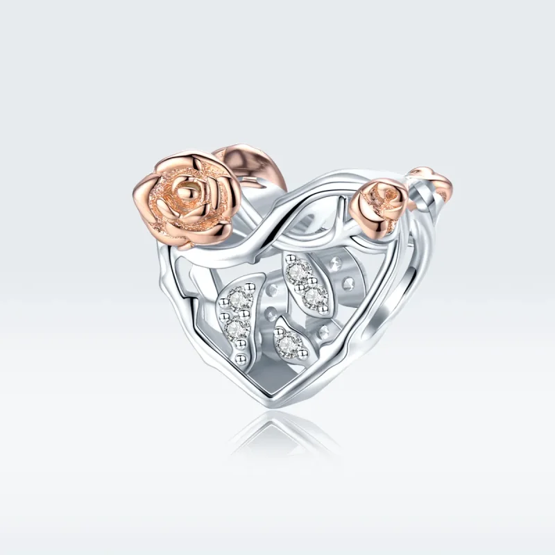 (zdjęcie do) Charms Typu Pandora Serce Z Różami - BSC280 - Wyświetl 5