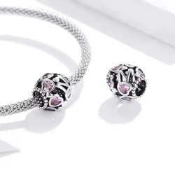 Charms Typu Pandora Sferyczne Serce - BSC421
