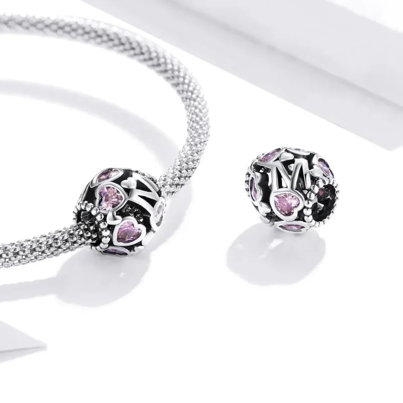 (zdjęcie do) Charms Typu Pandora Sferyczne Serce - BSC421 - Wyświetl 4