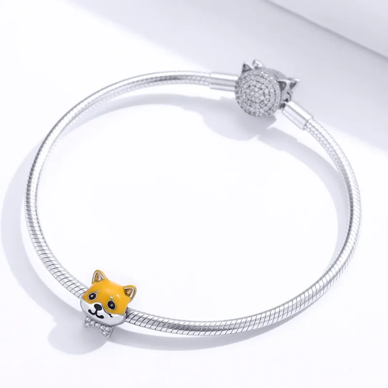 (zdjęcie do) Charms Typu Pandora Shiba Inu - BSC188 - Wyświetl 4