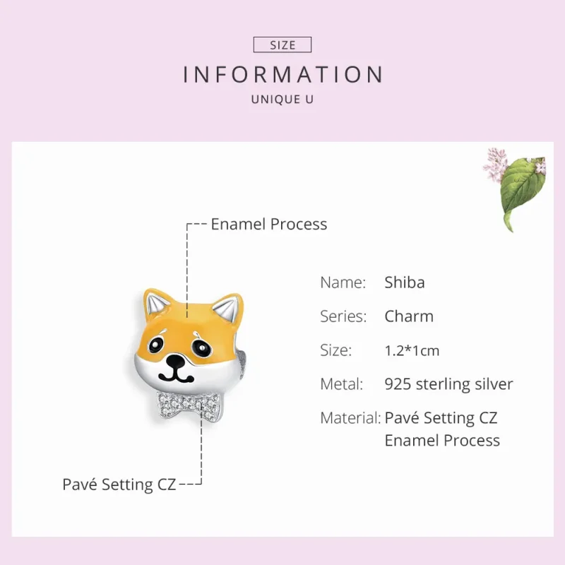 (zdjęcie do) Charms Typu Pandora Shiba Inu - BSC188 - Wyświetl 7