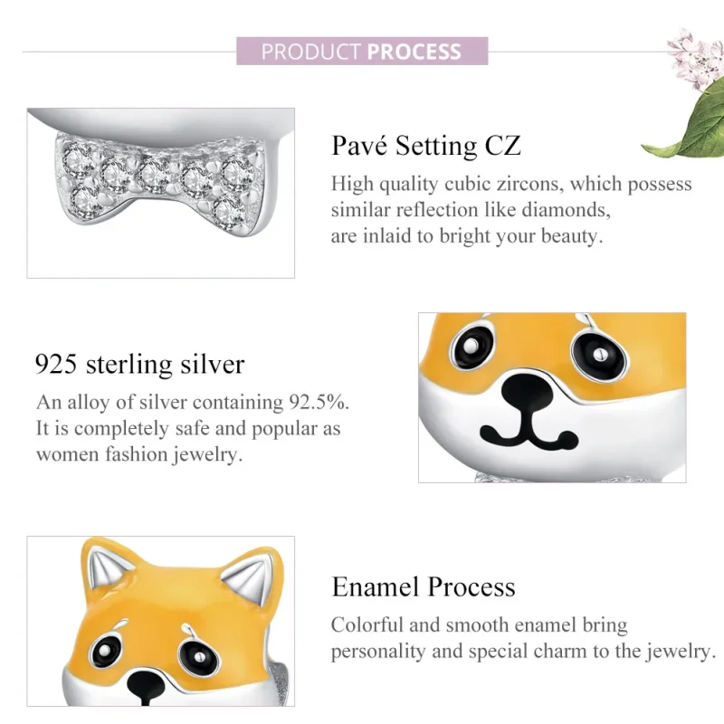 (zdjęcie do) Charms Typu Pandora Shiba Inu - BSC188 - Wyświetl 8