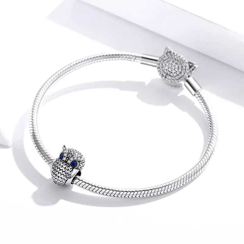 (zdjęcie do) Charms Typu Pandora Shining Sowa - SCC1607 - Wyświetl 3