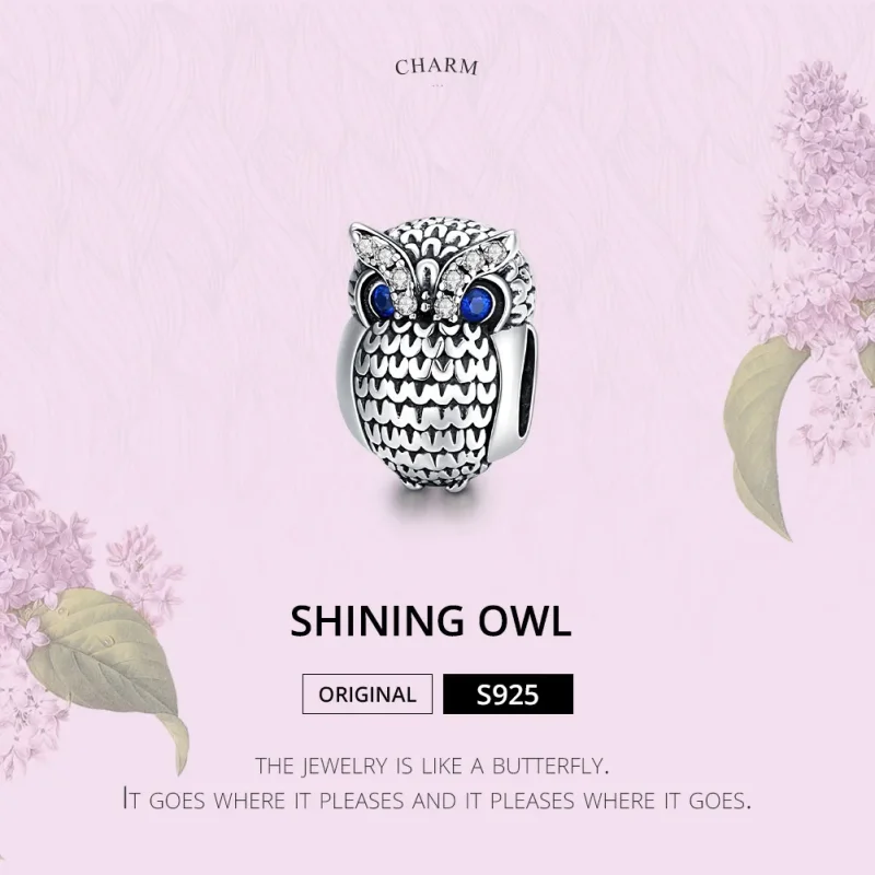 (zdjęcie do) Charms Typu Pandora Shining Sowa - SCC1607 - Wyświetl 6