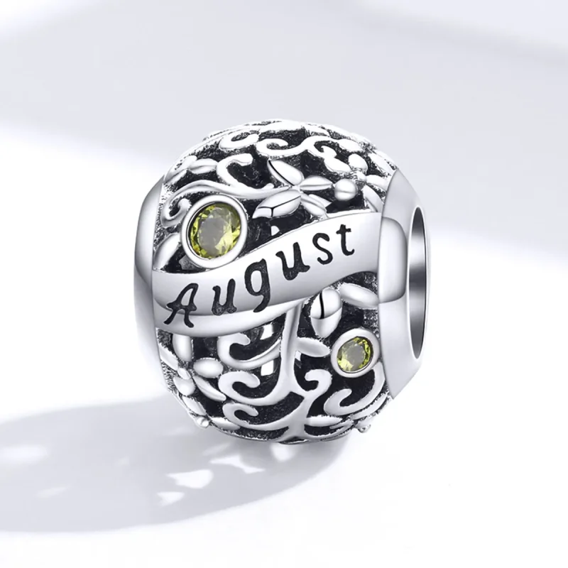(zdjęcie do) Charms Typu Pandora Sierpniowy kamień narodzin perydotu - SCC1385-8 - Wyświetl 4