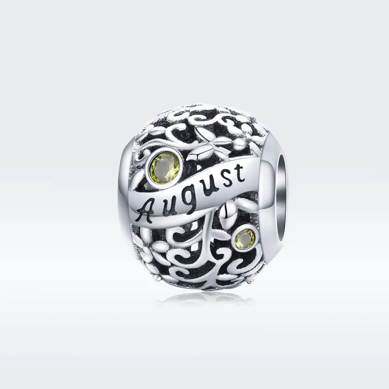 (zdjęcie do) Charms Typu Pandora Sierpniowy kamień narodzin perydotu - SCC1385-8 - Wyświetl 5