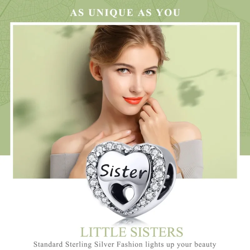 (zdjęcie do) Charms Typu Pandora Siostra - SCC1141 - Wyświetl 2