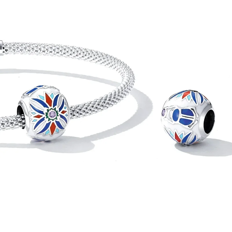 (zdjęcie do) Charms Typu Pandora Skarabeusz Lotos - SCC2254 - Wyświetl 4