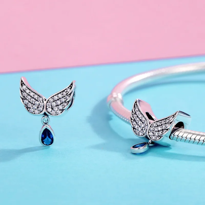 (zdjęcie do) Charms Typu Pandora Skrzydła anioła - SCC481 - Wyświetl 4