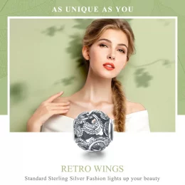 Charms Typu Pandora Skrzydła Vintage - SCC810