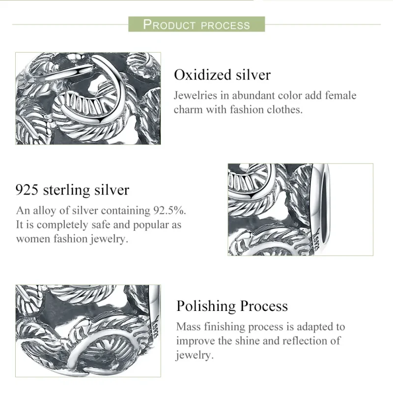 (zdjęcie do) Charms Typu Pandora Skrzydła Vintage - SCC810 - Wyświetl 7