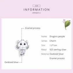 Charms Typu Pandora Smocze dziecko - SCC1489