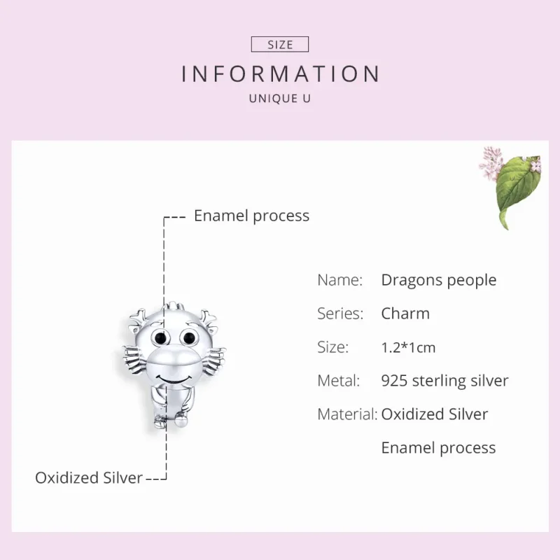 (zdjęcie do) Charms Typu Pandora Smocze dziecko - SCC1489 - Wyświetl 7