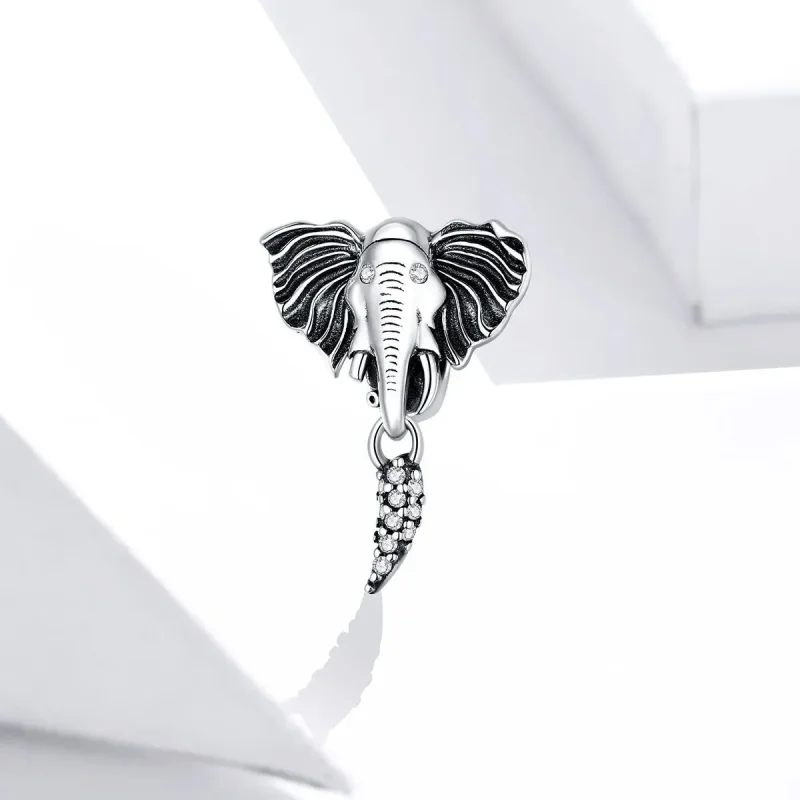 (zdjęcie do) Charms Typu Pandora Słoń z brakującymi zębami - SCC1583 - Wyświetl 2