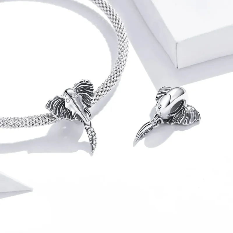 (zdjęcie do) Charms Typu Pandora Słoń z brakującymi zębami - SCC1583 - Wyświetl 5