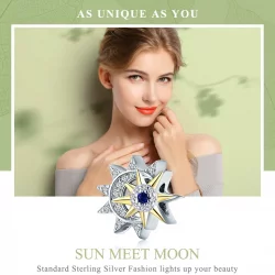Charms Typu Pandora Słońce spotyka księżyc - SCC1137