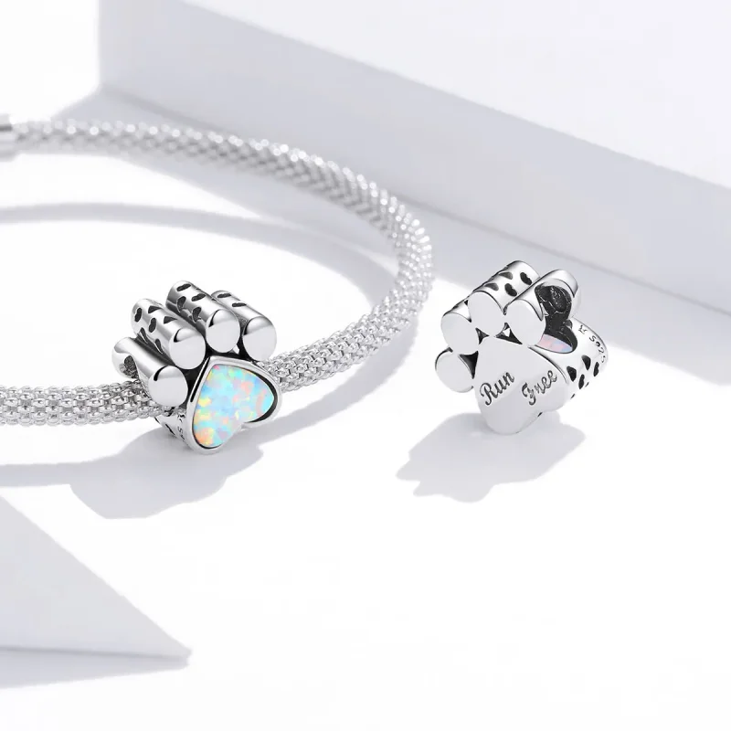 (zdjęcie do) Charms Typu Pandora Słodka łapa psa - SCC1676 - Wyświetl 4