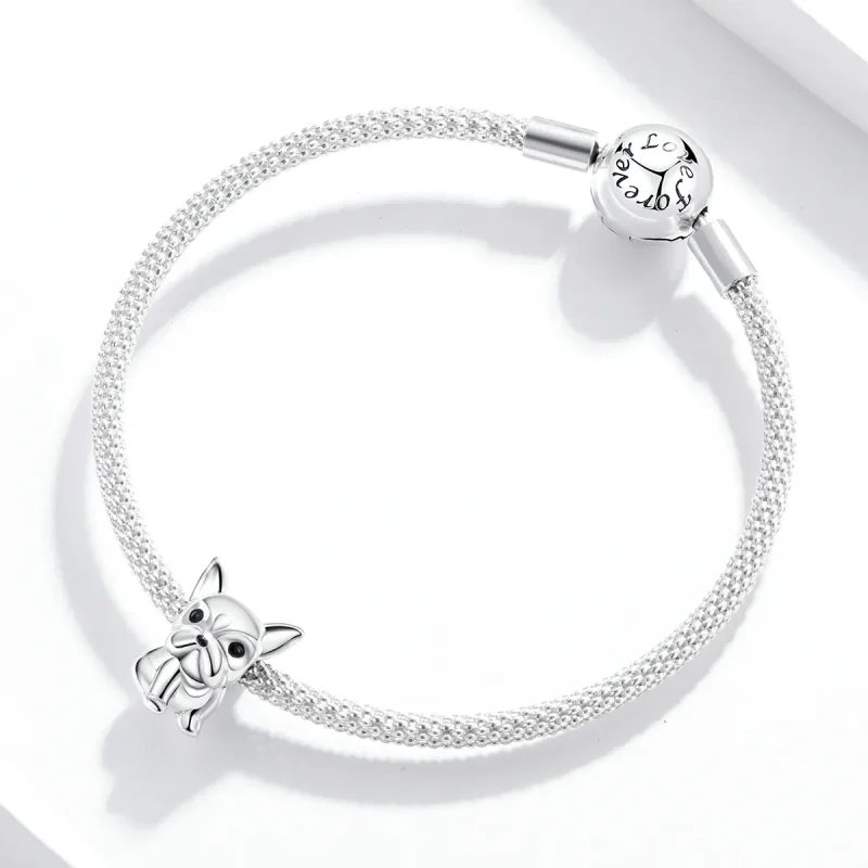 (zdjęcie do) Charms Typu Pandora Słodki Buldog Francuski French - SCC1599 - Wyświetl 3
