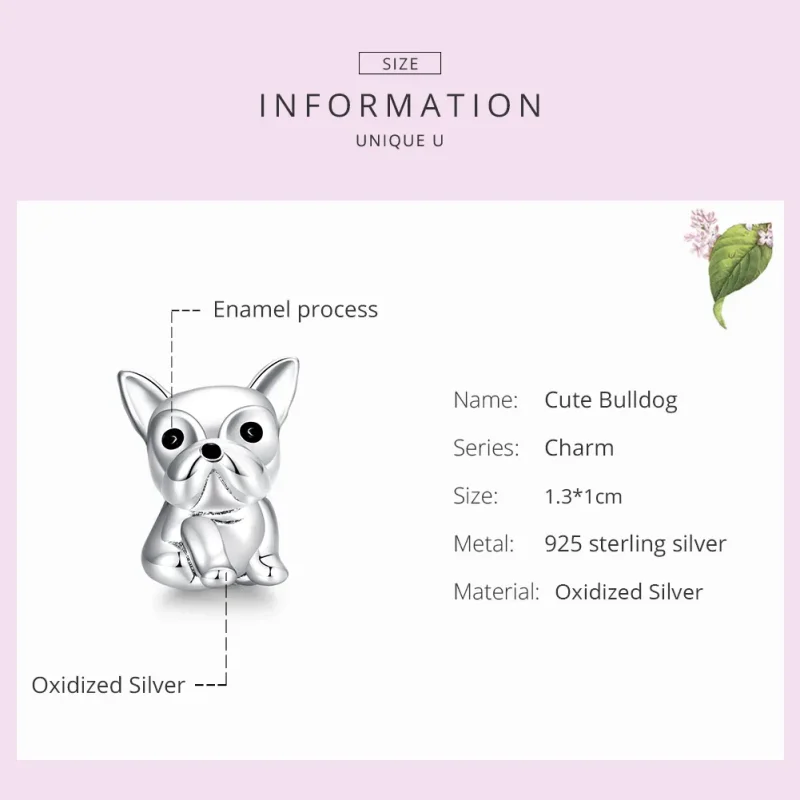 (zdjęcie do) Charms Typu Pandora Słodki Buldog Francuski French - SCC1599 - Wyświetl 7