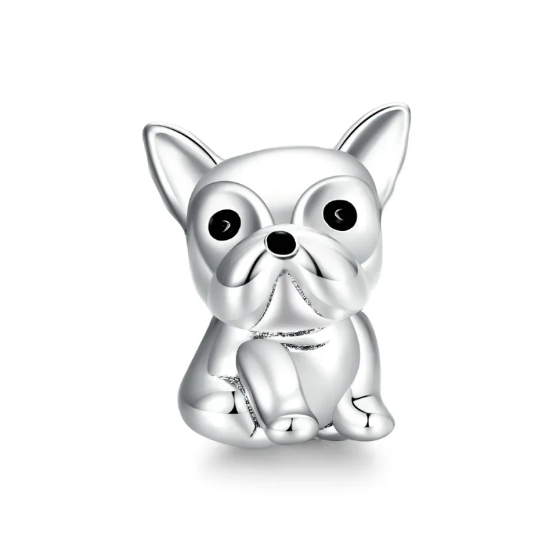 (zdjęcie do) Charms Typu Pandora Słodki Buldog Francuski French - SCC1599