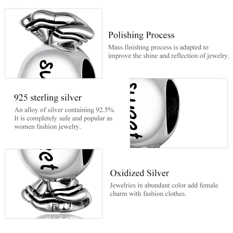 (zdjęcie do) Charms Typu Pandora Słodki cukierek - BSC353 - Wyświetl 7