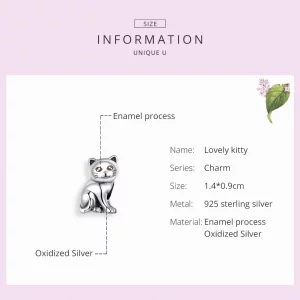 Charms Typu Pandora Słodki kociak - SCC1305