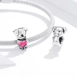 Charms Typu Pandora Słodki szczeniaczek - SCC1677