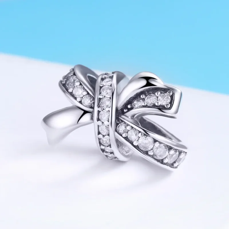 (zdjęcie do) Charms Typu Pandora słodki łuk - SCC773 - Wyświetl 2