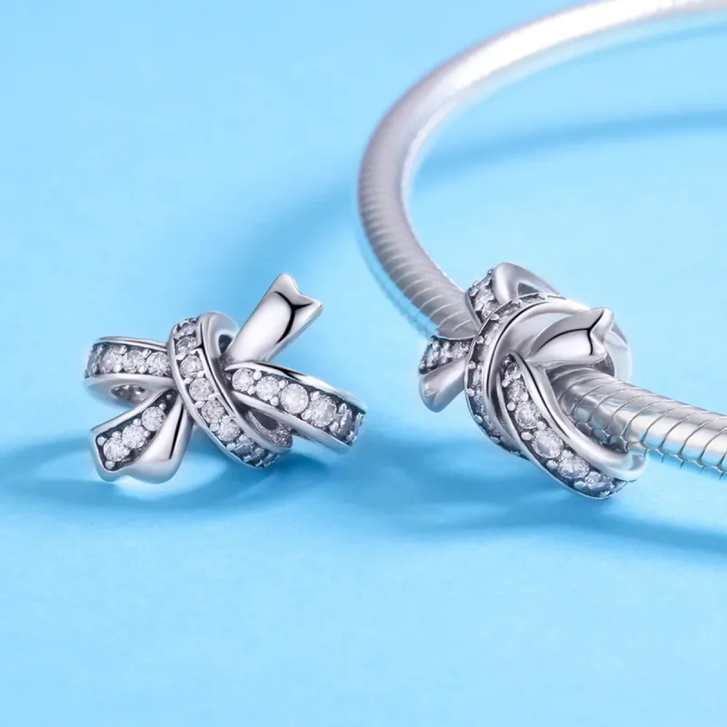 (zdjęcie do) Charms Typu Pandora słodki łuk - SCC773 - Wyświetl 4