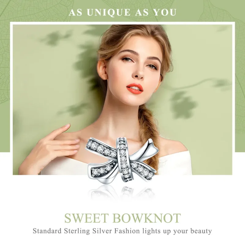 (zdjęcie do) Charms Typu Pandora słodki łuk - SCC773 - Wyświetl 6