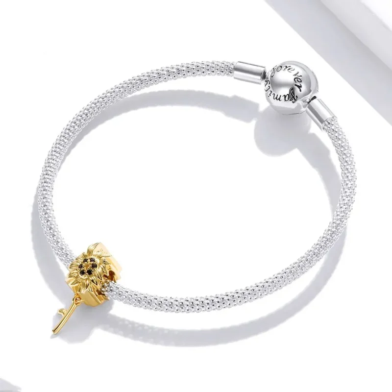 (zdjęcie do) Charms Typu Pandora Słonecznik - BSC425 - Wyświetl 3