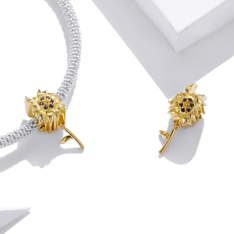 (zdjęcie do) Charms Typu Pandora Słonecznik - BSC425 - Wyświetl 4