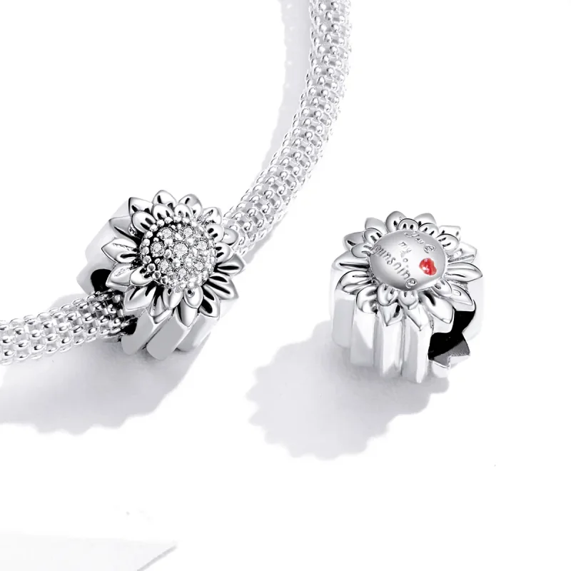 (zdjęcie do) Charms Typu Pandora Słonecznik - SCC1507 - Wyświetl 4
