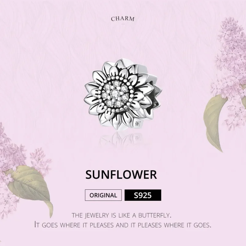 (zdjęcie do) Charms Typu Pandora Słonecznik - SCC1507 - Wyświetl 6