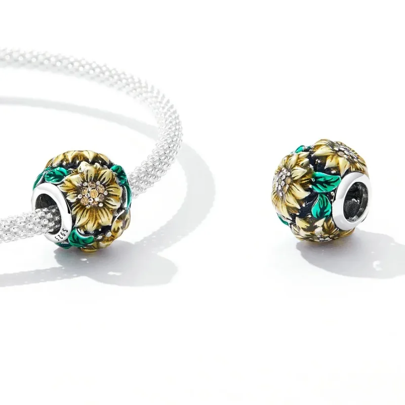 (zdjęcie do) Charms Typu Pandora Słonecznik - SCC2209 - Wyświetl 4