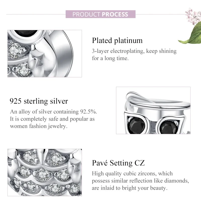 (zdjęcie do) Charms Typu Pandora Sowa - BSC124 - Wyświetl 7