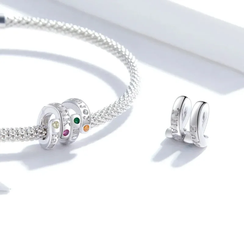 (zdjęcie do) Charms Typu Pandora Słowa kluczowe Święta Dziękczynienia - BSC341 - Wyświetl 4
