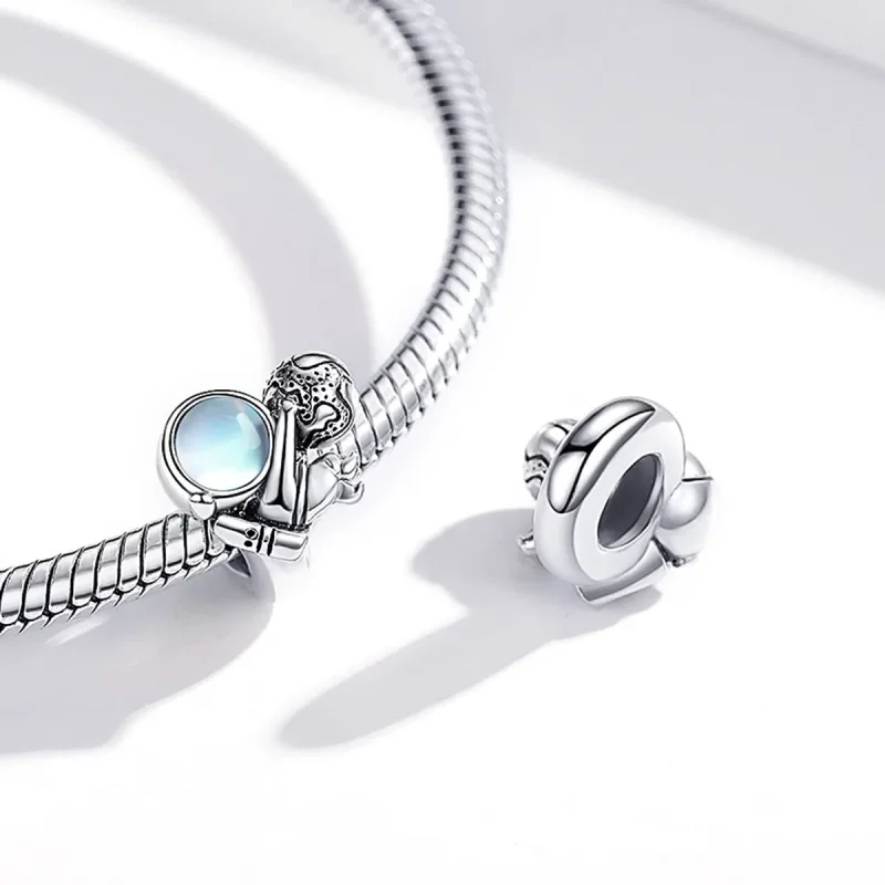 (zdjęcie do) Charms Typu Pandora Spacer kosmiczny - SCC1694 - Wyświetl 4