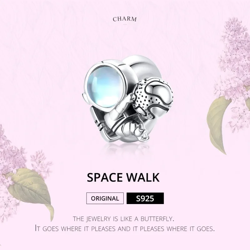 (zdjęcie do) Charms Typu Pandora Spacer kosmiczny - SCC1694 - Wyświetl 6