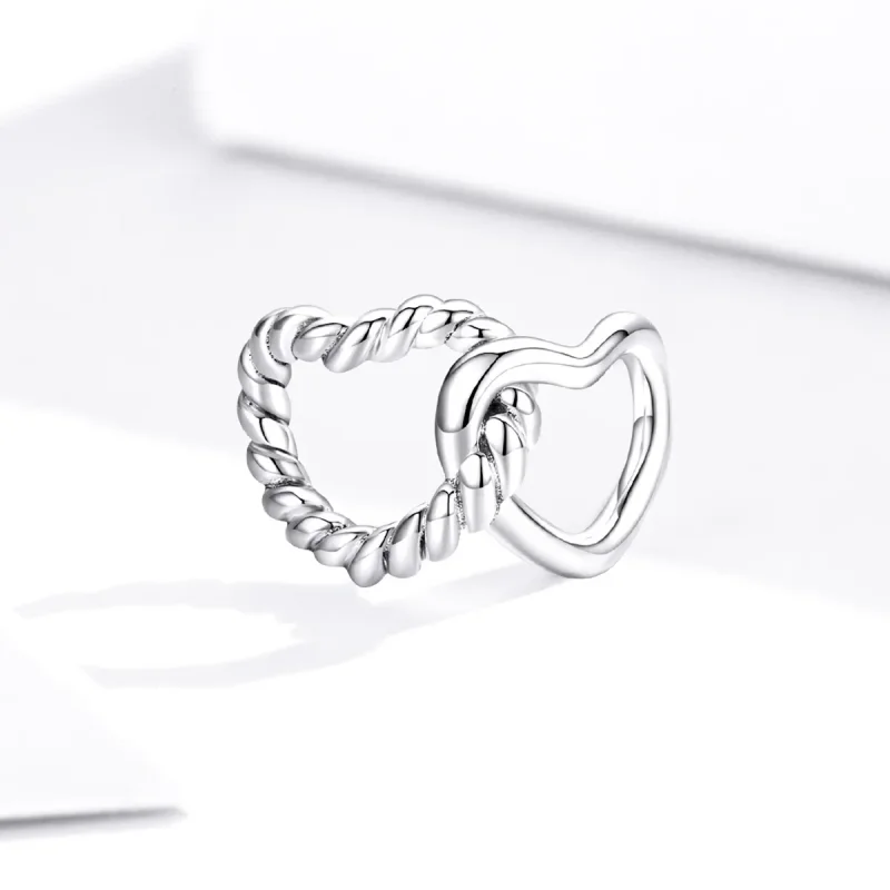 (zdjęcie do) Charms Typu Pandora Splecione serca - SCC1563 - Wyświetl 2